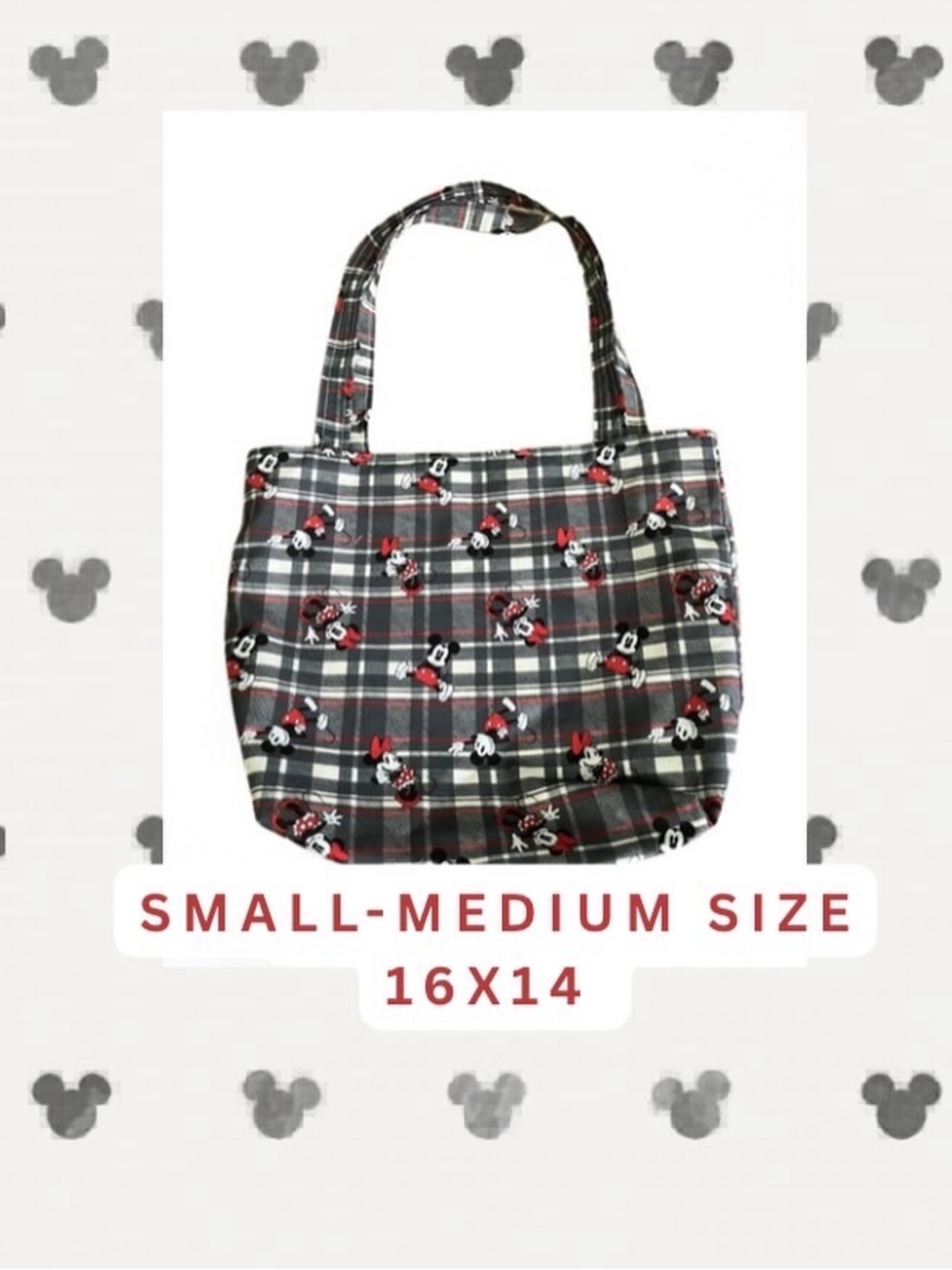 Mickey Mouse tote bag! Handmade by me. 16 x 14 (small-medium size)